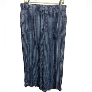 Thread & Supply XXL Wide Leg Casual Lightweight Striped Pants Lagenlook